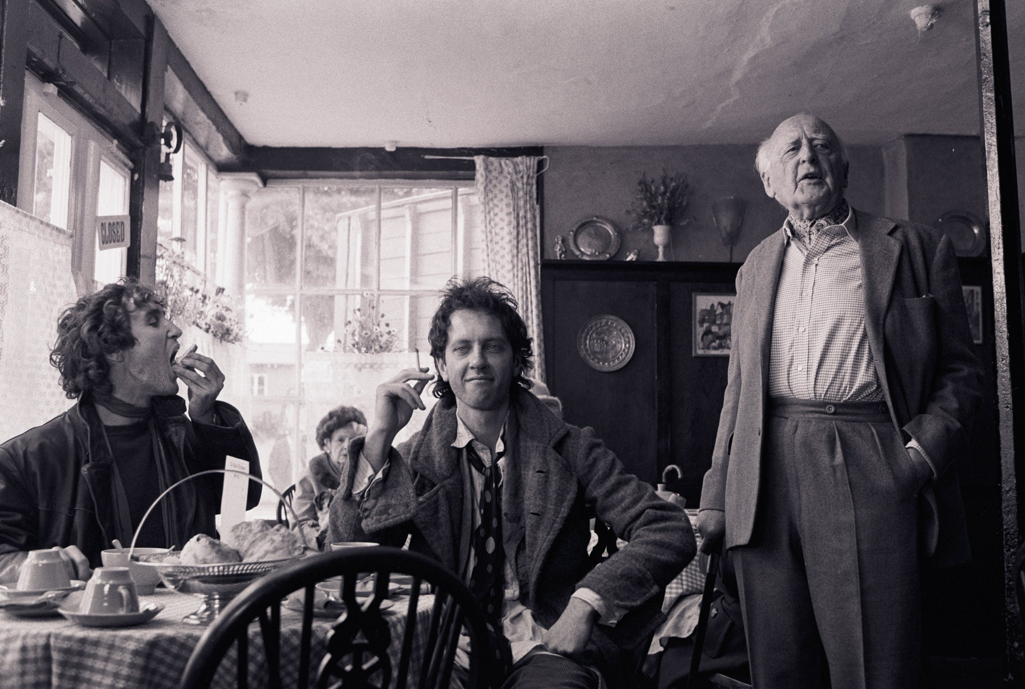 'The Penrith Tearoom location was actually in Buckinghamshire, a small market town called Stoney Stratford. Bruce Robinson was pretty sure that the gentle locals we employed as extras wouldn't be entirely understanding about the language in the scene, so he made sure he achieved the coverage he needed of them in the first few takes, in case they couldn't take it any longer.'