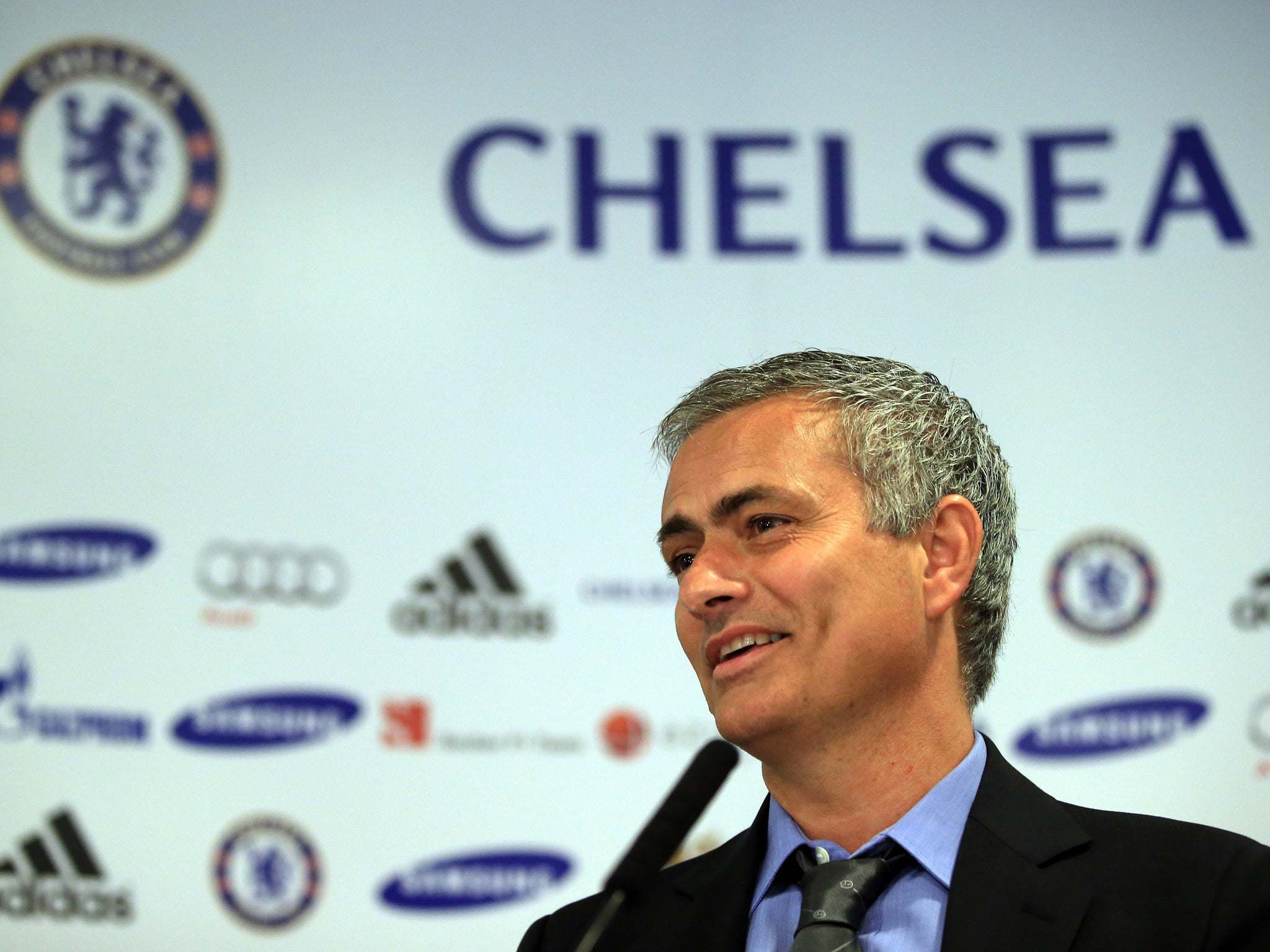 Jose Mourinho addresses the media at his first press conference since being reinstated as Chelsea manager