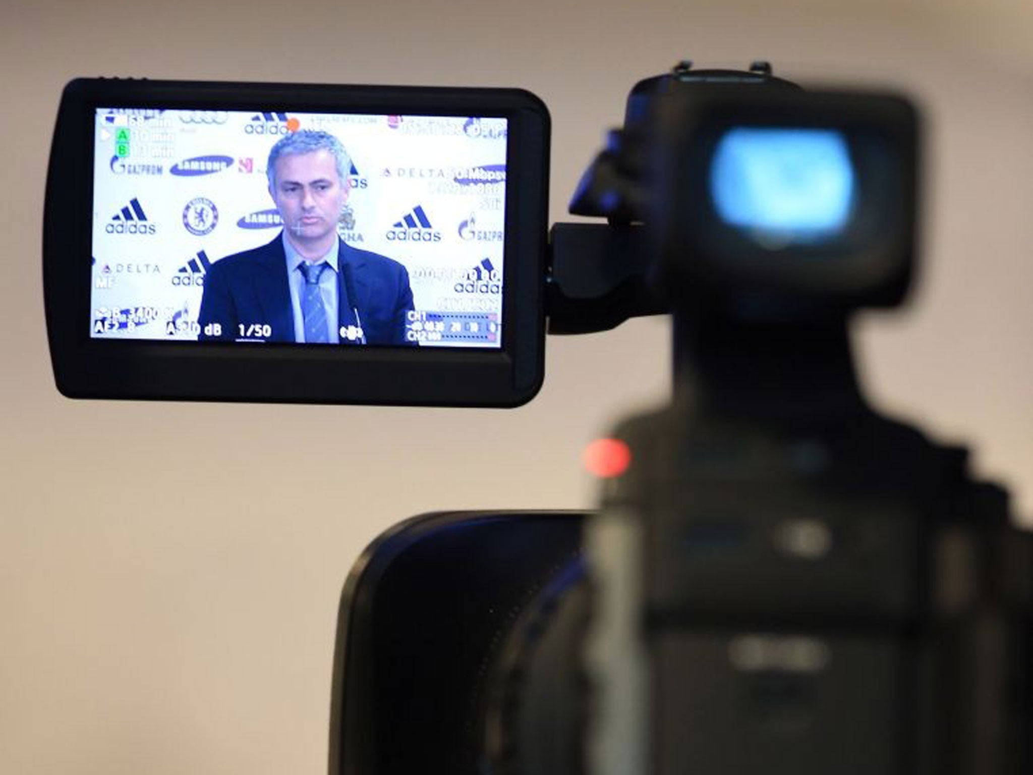 New Chelsea manager Jose Mourinho talks to the media during the Chealsea FC press conference at Stamford Bridge (Getty Images)