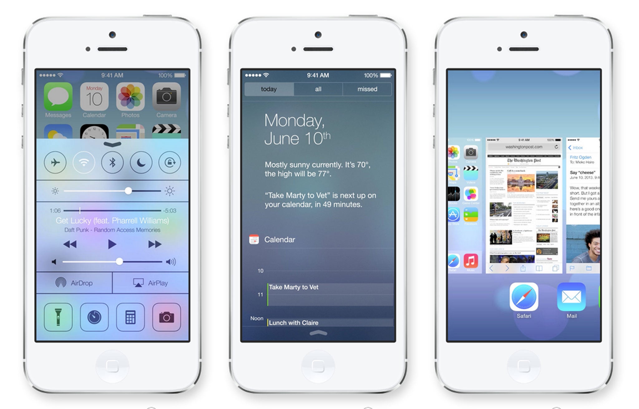 Apple shows off its new iOS 7