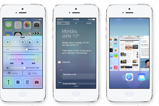 Apple shows off its new iOS 7