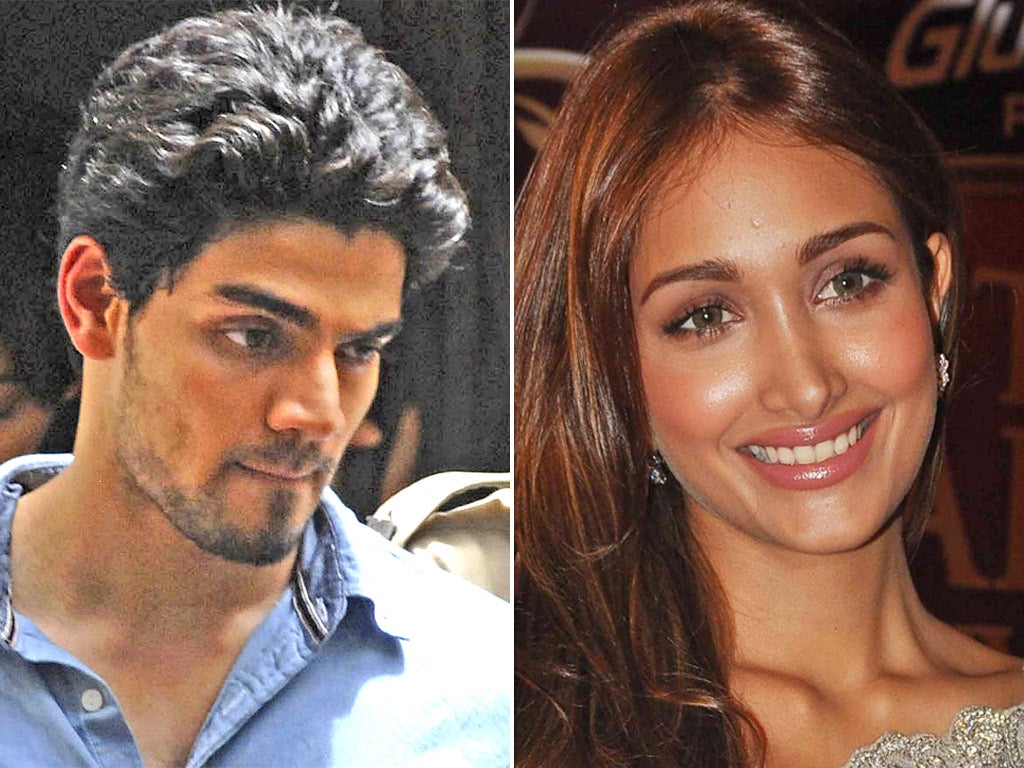 Suraj Pancholi is escorted by police on suspicion of abetting the apparent suicide of Jiah Khan
