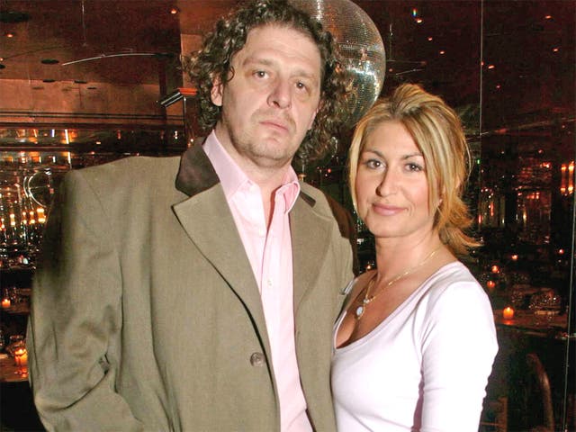 Marco Pierre White with former wife Mati