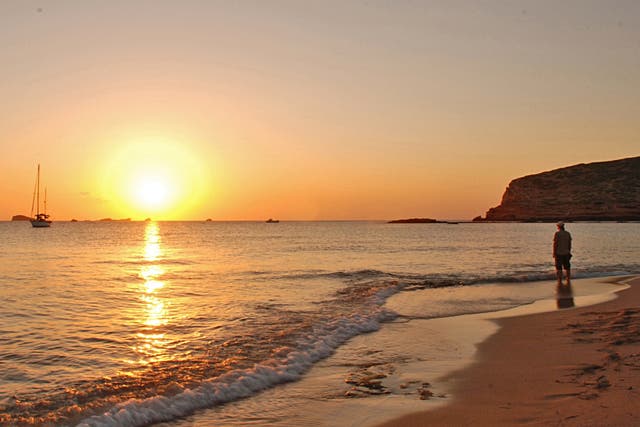 Dark night rises: the sun sets on the island of Ibiza