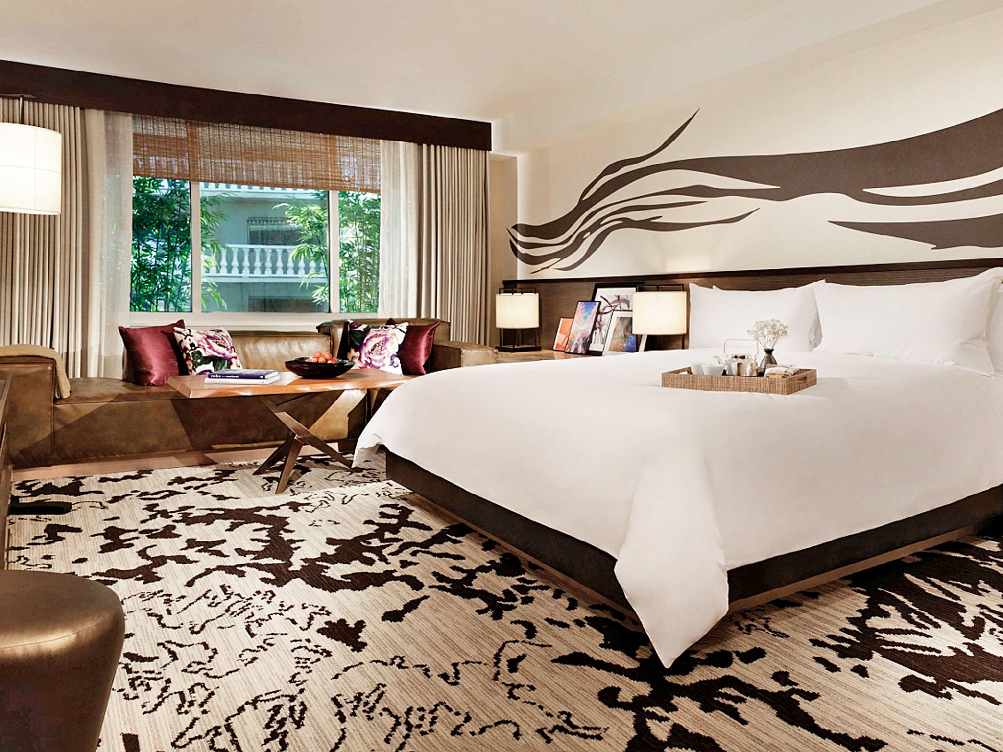 Bed down: Nobu Hotel is the place to rest a weary head