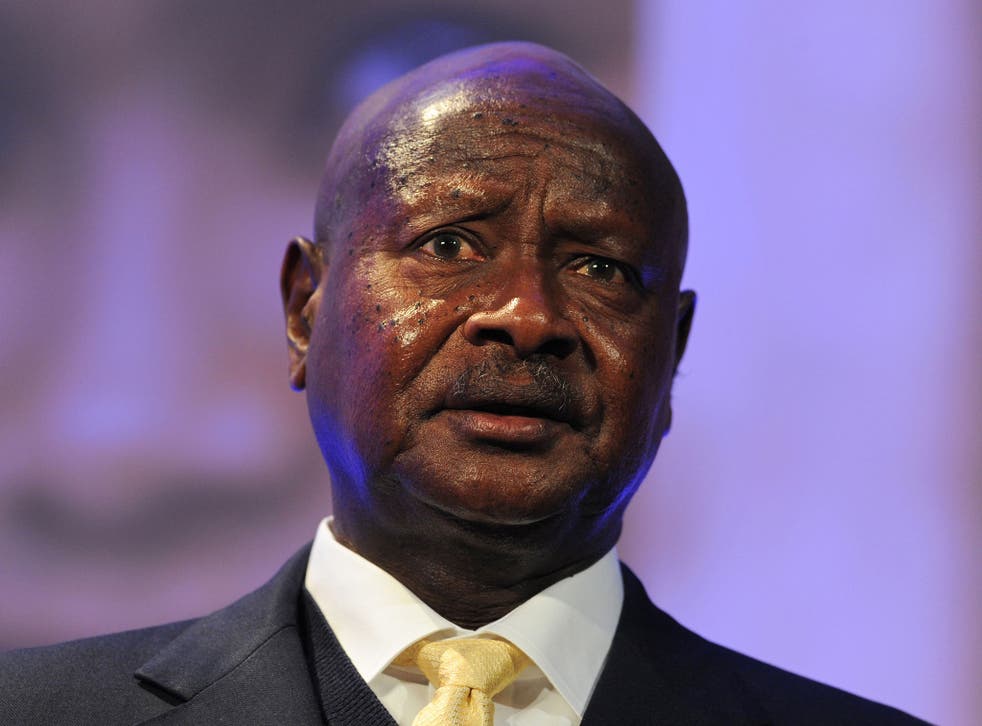 The manhunt for Sejusa has been seized upon by opponents of the Ugandan president Yoweri Museveni, pictured, who has received extensive political and financial support from various British governments