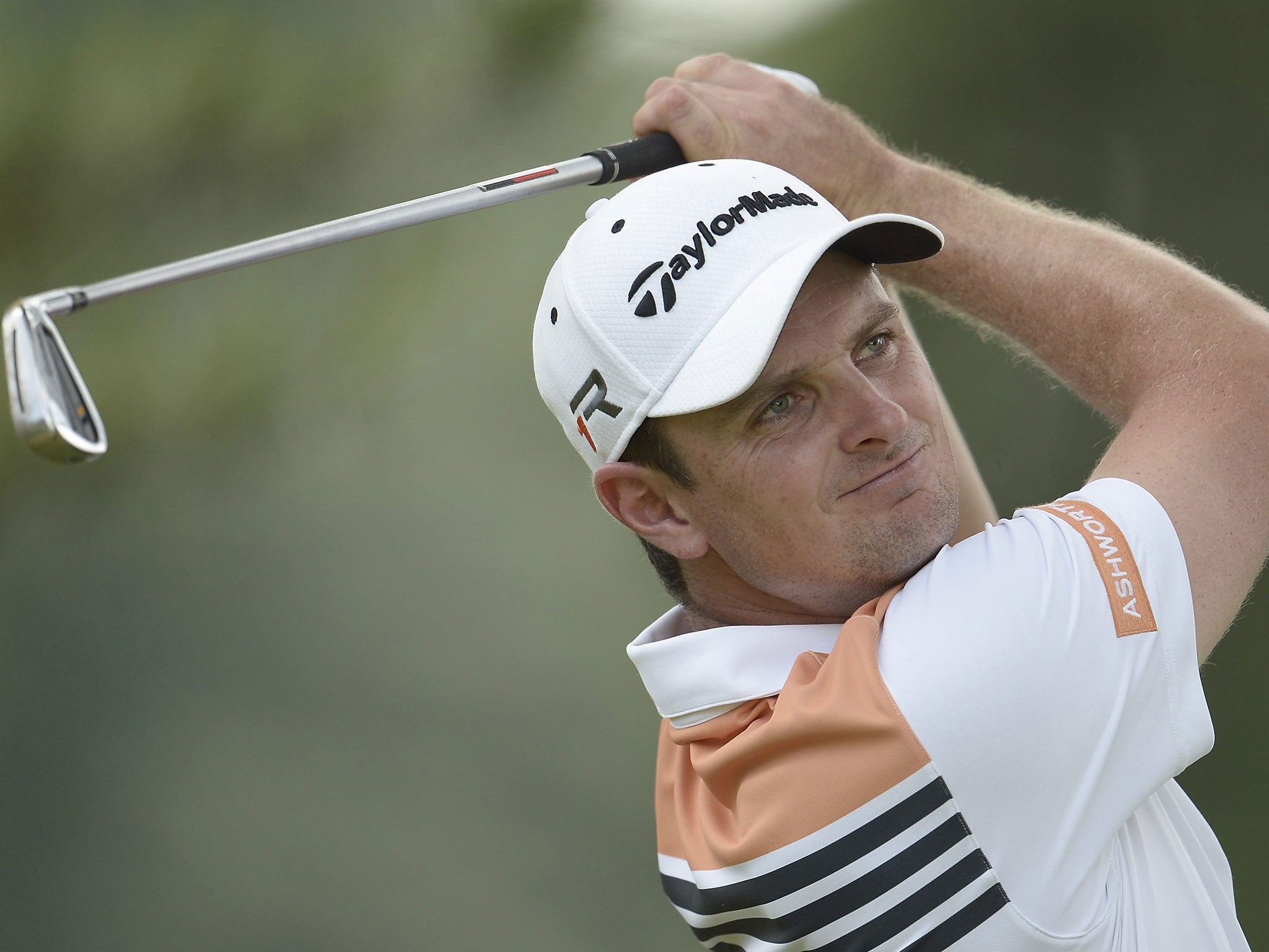 Justin Rose finished with a birdie to card a one-over-par 71 yesterday