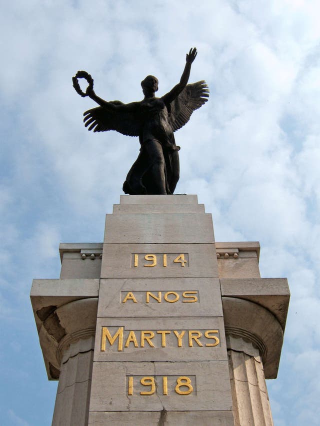Detail from the Monument to the Martyrs of the Two World Wars, Charleroi