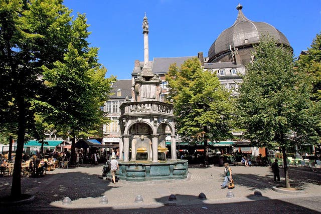 Historic heart: Place du Marché in the centre of Liège