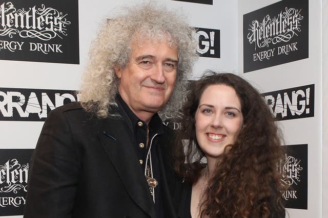 Brian May and Emily May attend The Kerrang! Awards at the Troxy on June 13, 2013 in London, England.