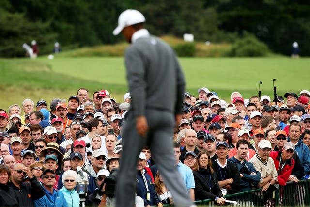 Tiger Woods pictured at the US Open