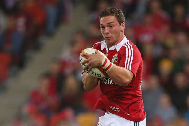 George North, the standout Lion, has a hamstring injury