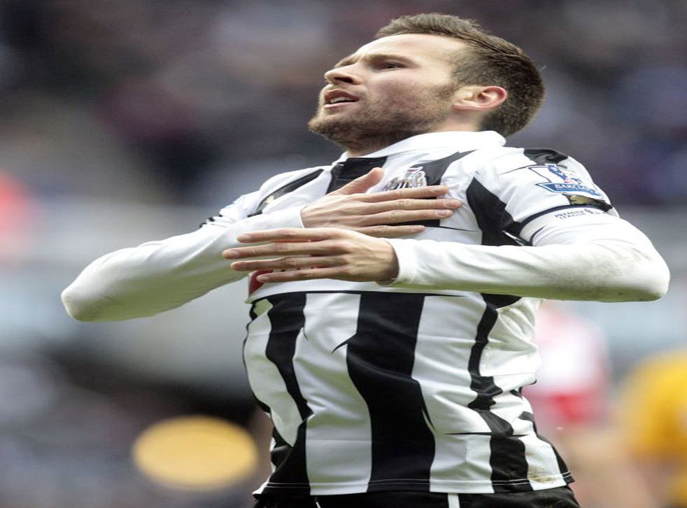Cabaye's future at St James' Park has been in doubt this summer with alleged interest from Roma, Paris St Germain, Tottenham and Monaco