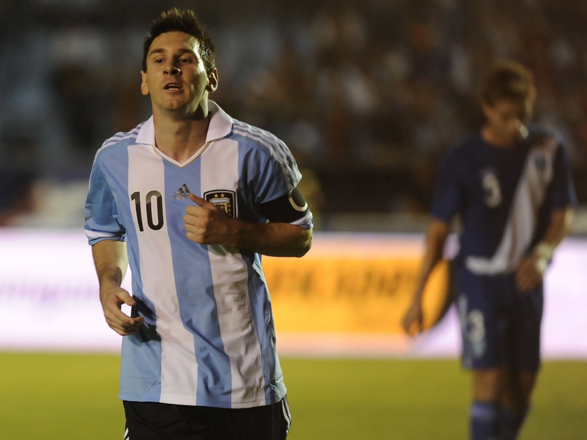 Lionel Messi scored a hat-trick in the 4-0 victory over Guatamala