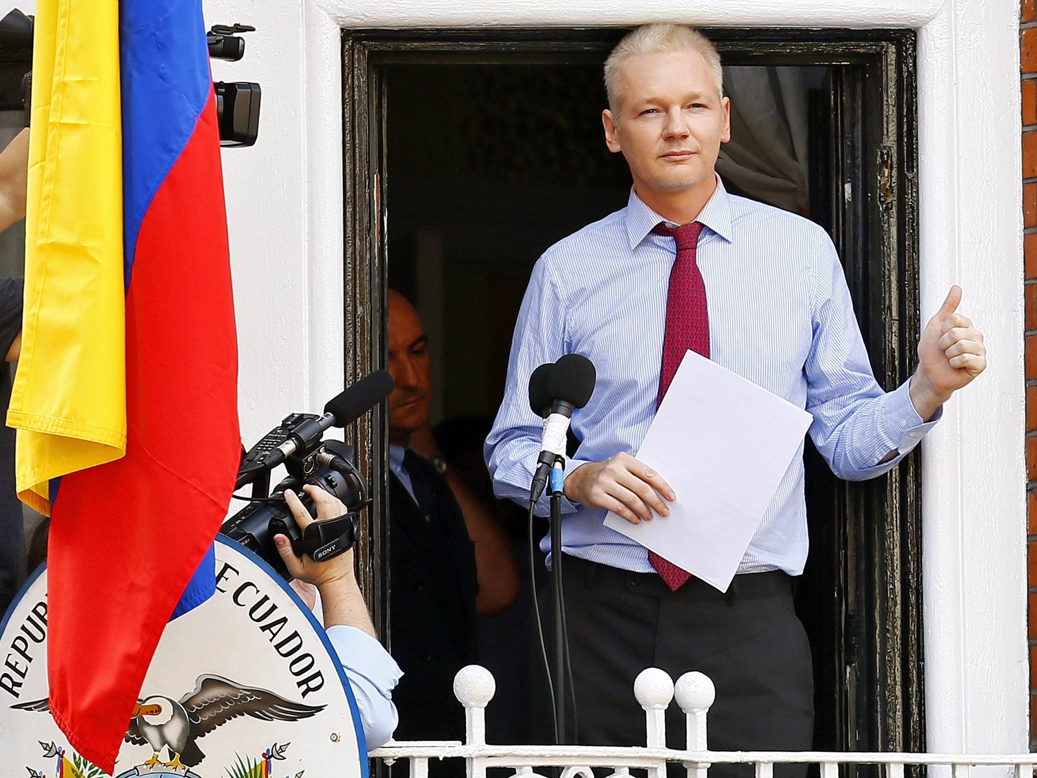 Assange is collaborating with the hip-hop band Calle 13