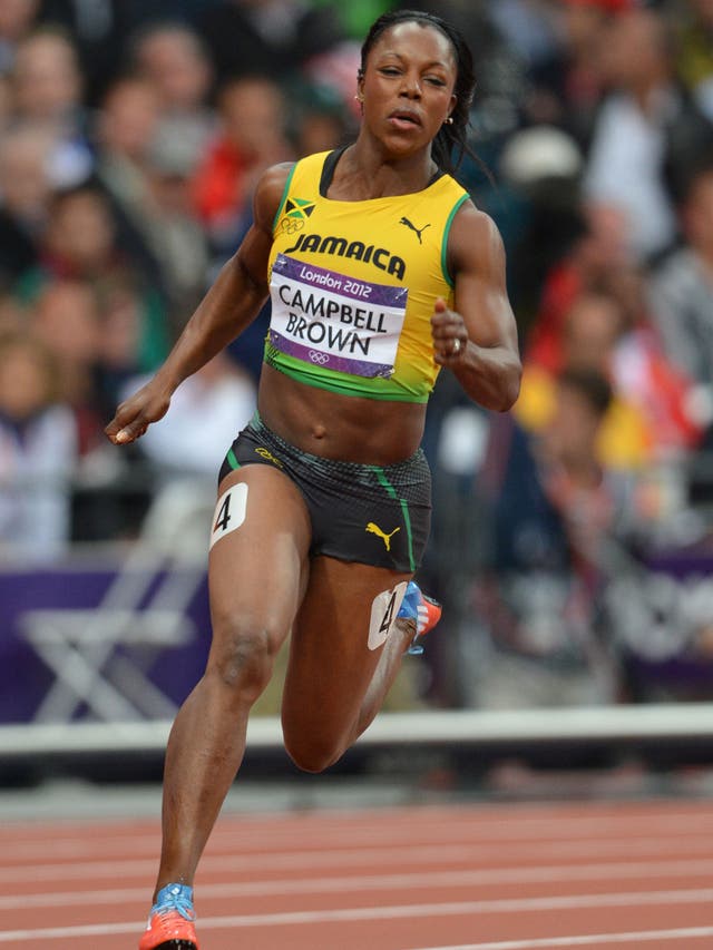 Tarnished gold: Veronica Campbell-Brown in action