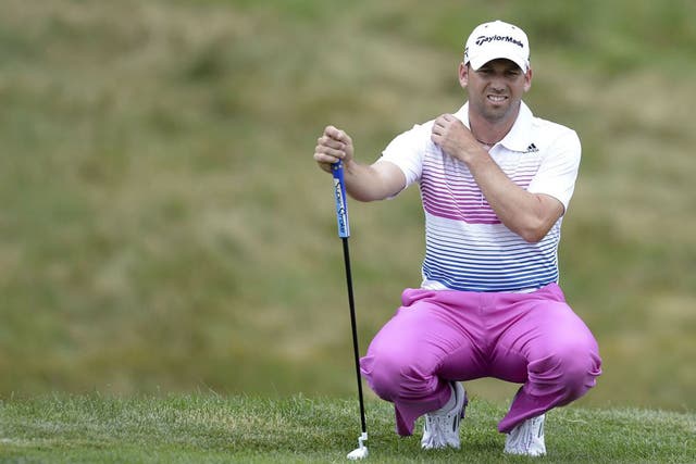 Sergio Garcia endures more misery at the 9th hole