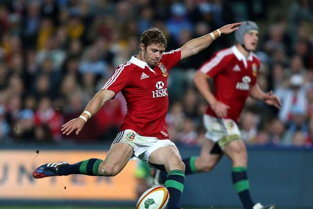 Leigh Halfpenny sends over another penalty on Saturday