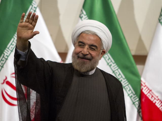 Hassan Rouhani has given his first news conference since being declared as Iran's new President-elect