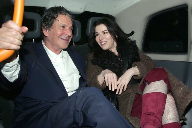 Charles Saatchi with his wife, Nigella Lawson, in March last year