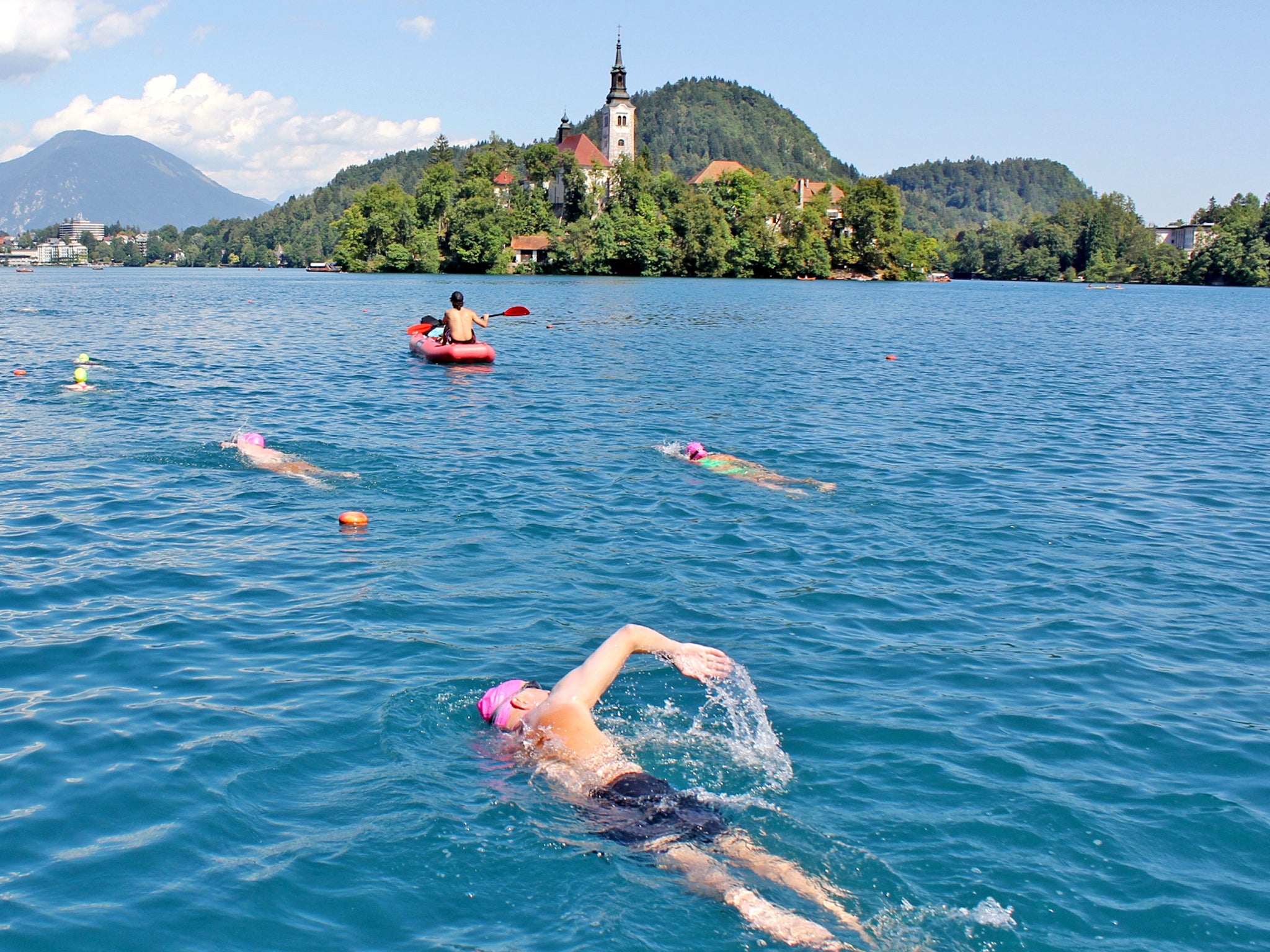 Water babies: a Strel swimming holiday in Lake Bled