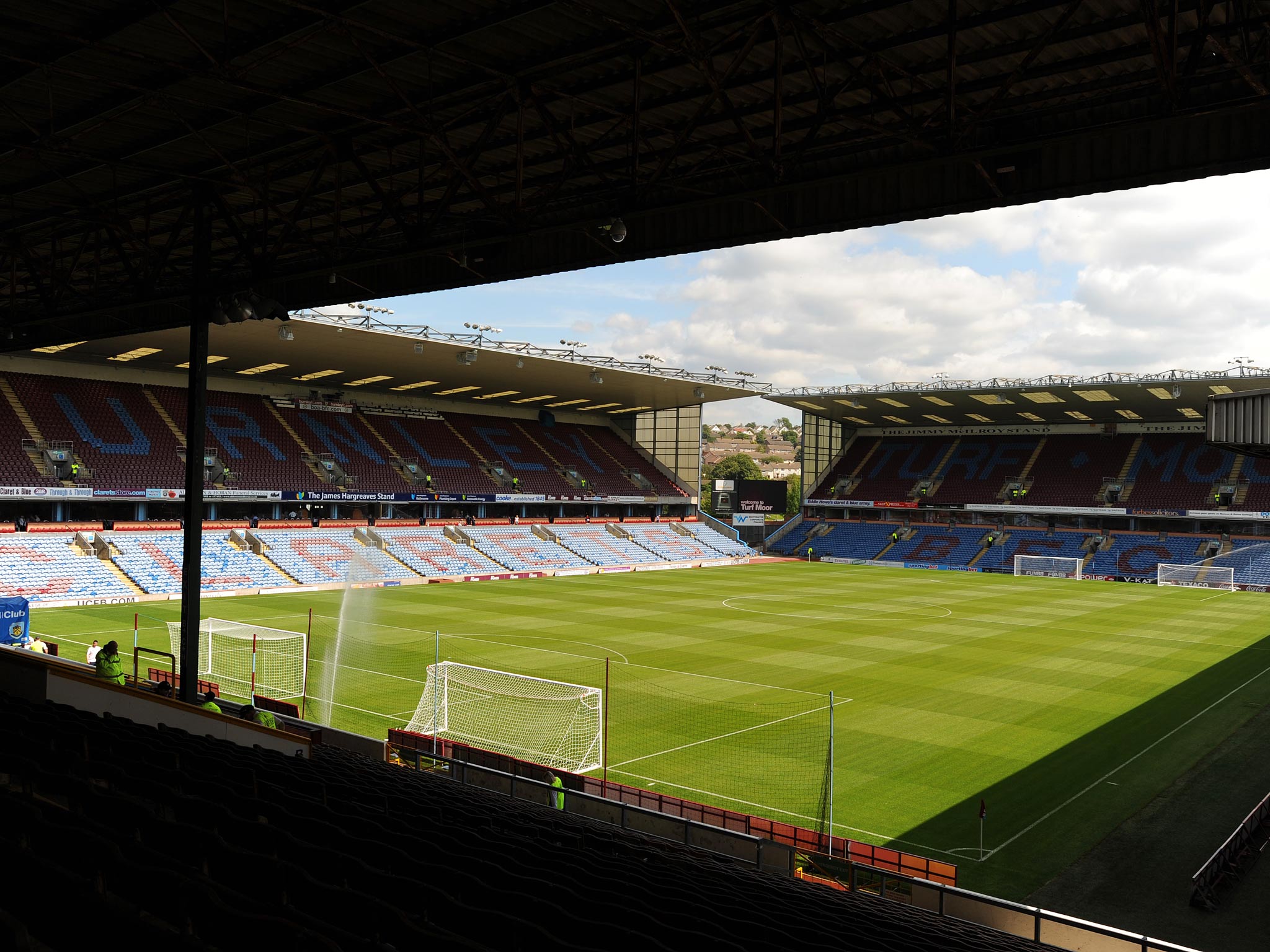 A general view of Turf Moor, one of only three grounds used in the 1888/89 league season that is still in use today