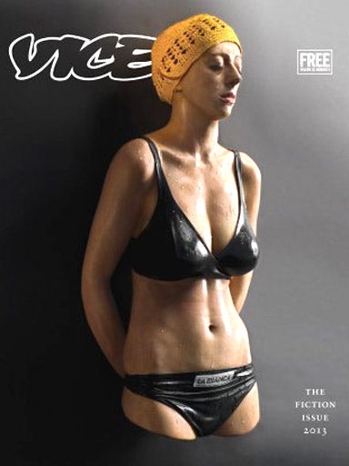 The cover of Vice magazine's controversial 'fiction issue'