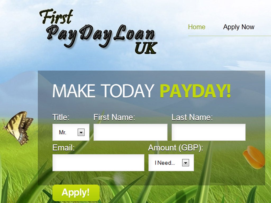 First PayDay Loan UK quotes a typical APR of 2,120 per cent