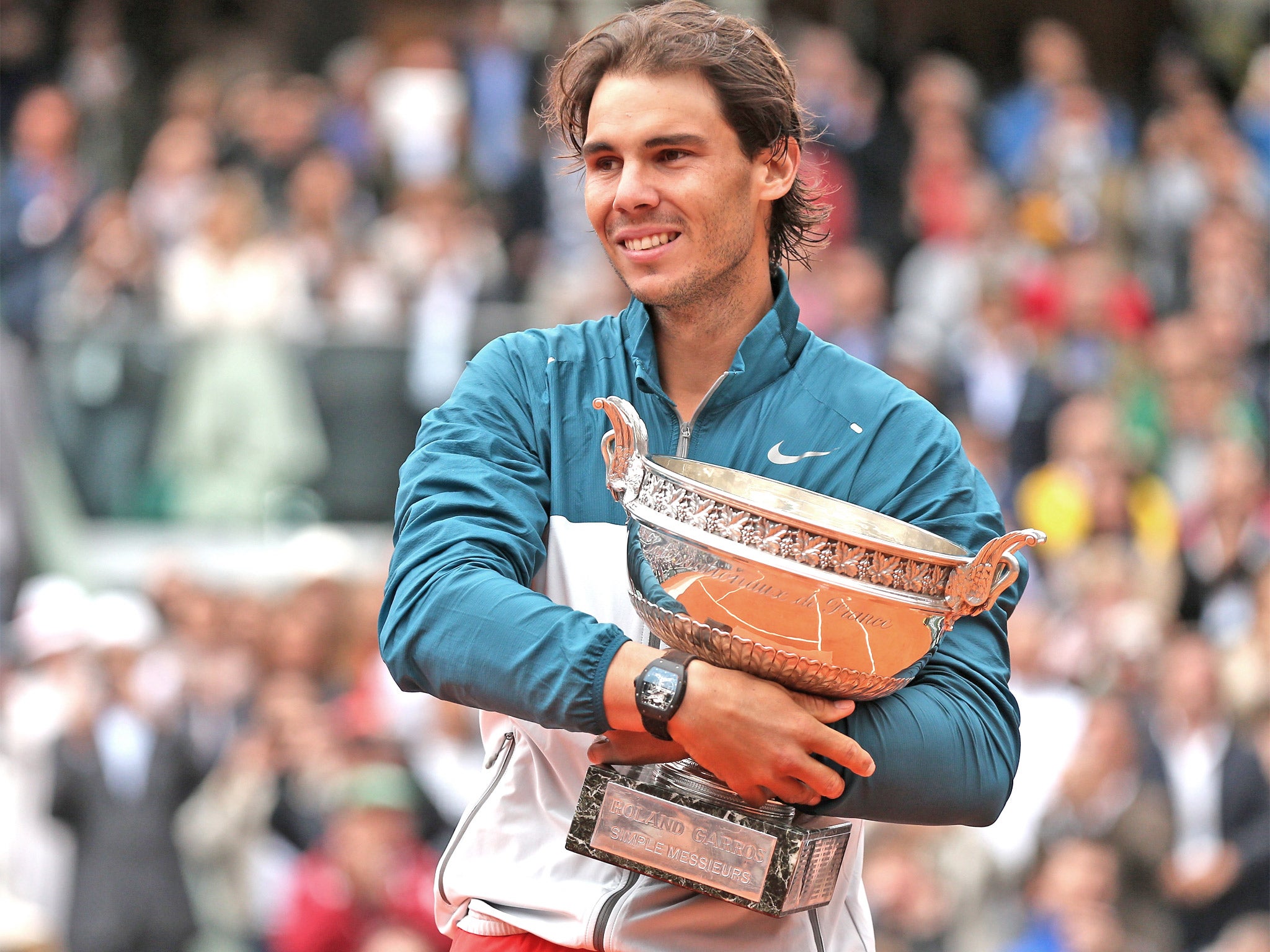 Nadal won the French Open earlier this month