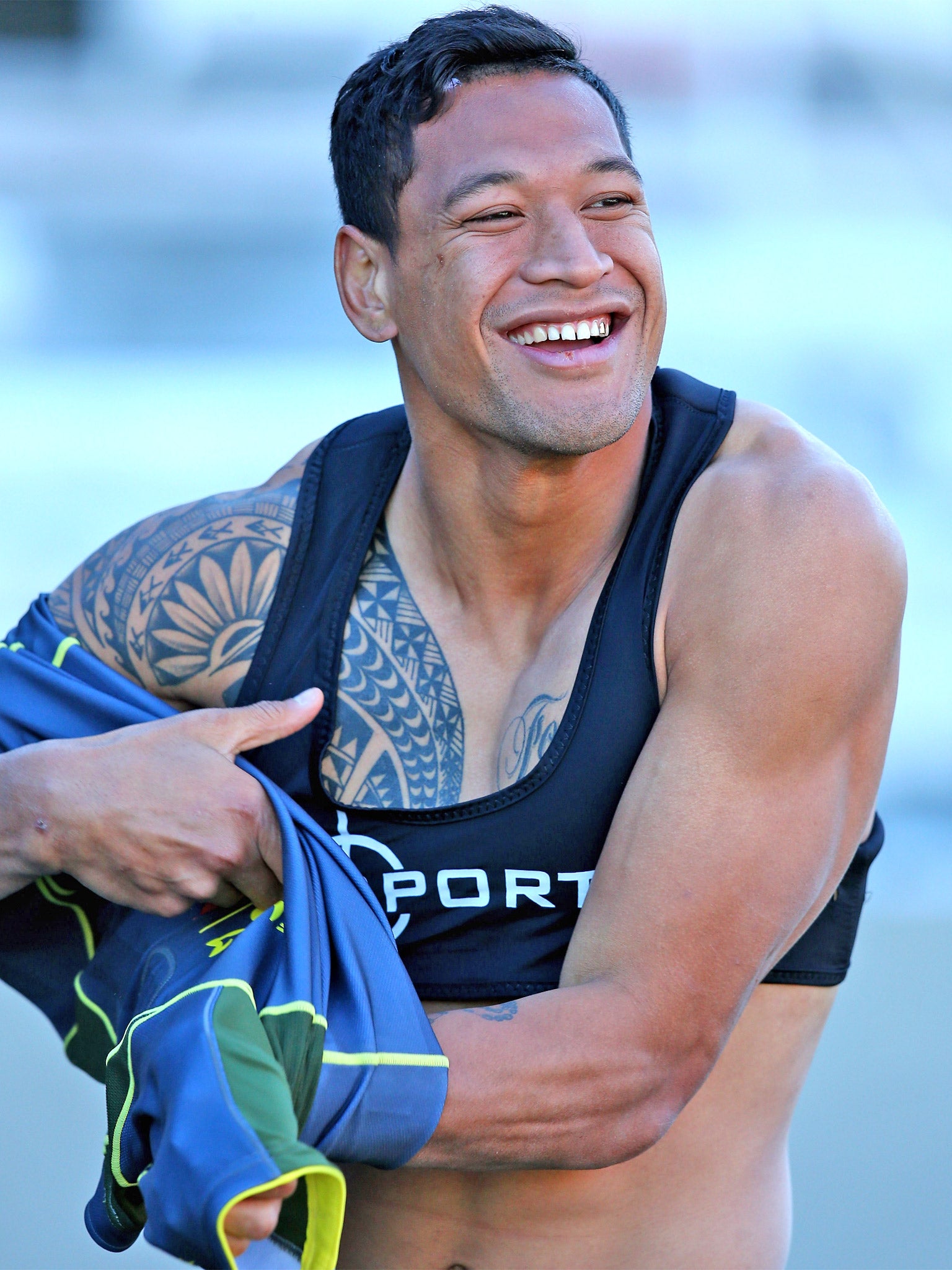 Israel Folau is set for his international rugby union debut