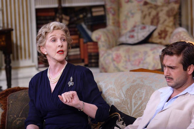 Patricia Hodge and Ben Mansfield in Trevor Nunn's 'Relative Values' at the Theatre Royal, Bath