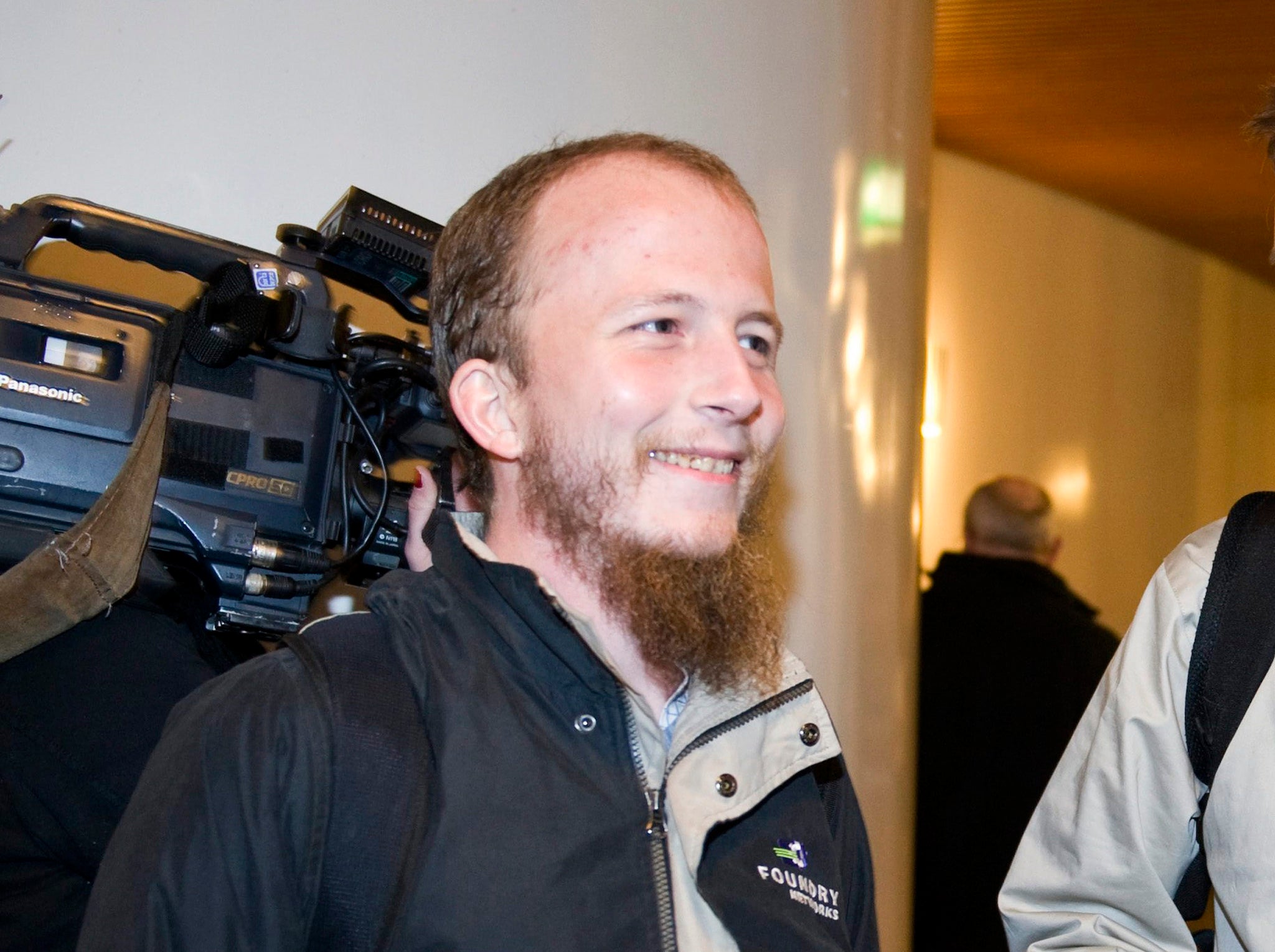 Gottfrid Svartholm Warg, the co-founder of Pirate bay, is pictured in Stockholm, February 16, 2009. Warg, a 27-year-old Swede and co-owner of the world's biggest free file-sharing websites, arrived in Sweden under escort on September 11, 2012 to begin a o