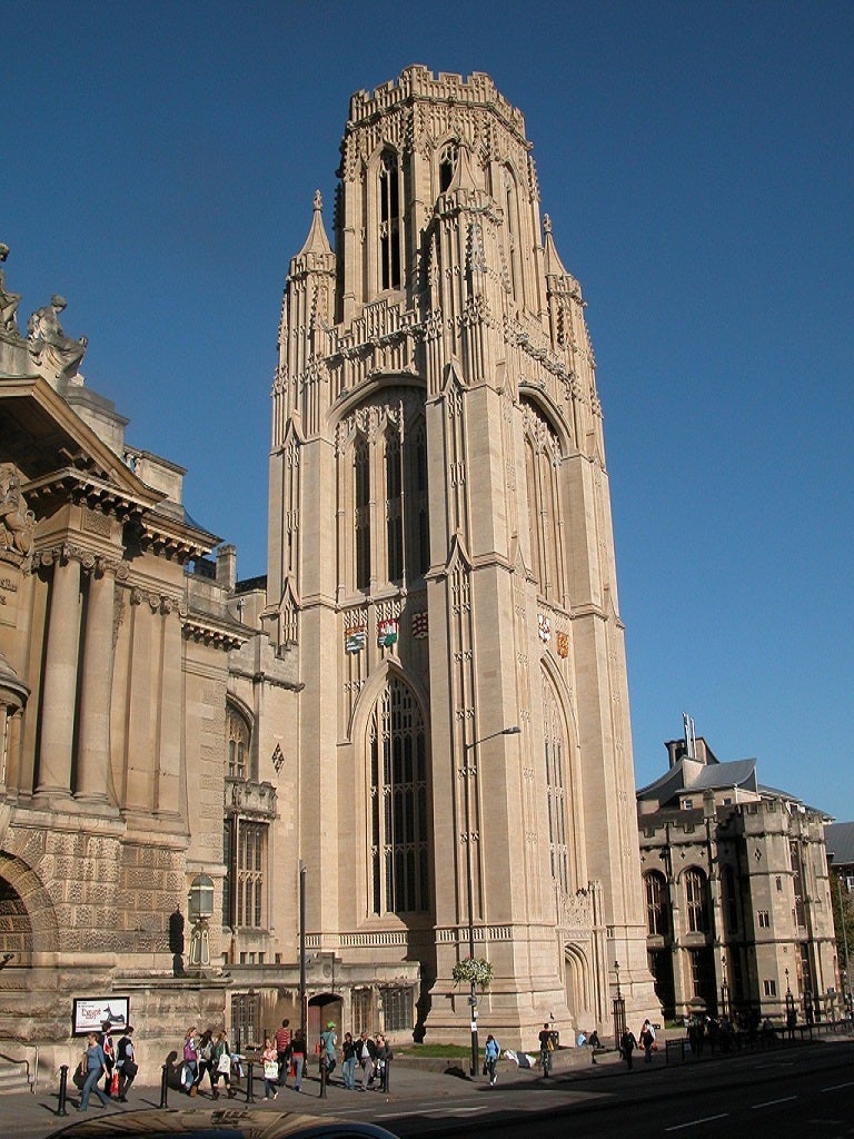 The university's landmark Wills Memorial Building