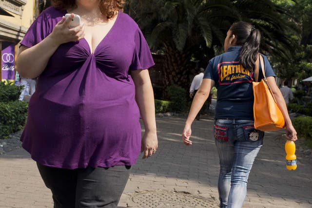 Weighty issue: Pictures of people from the neck down are often used for stories about obesity