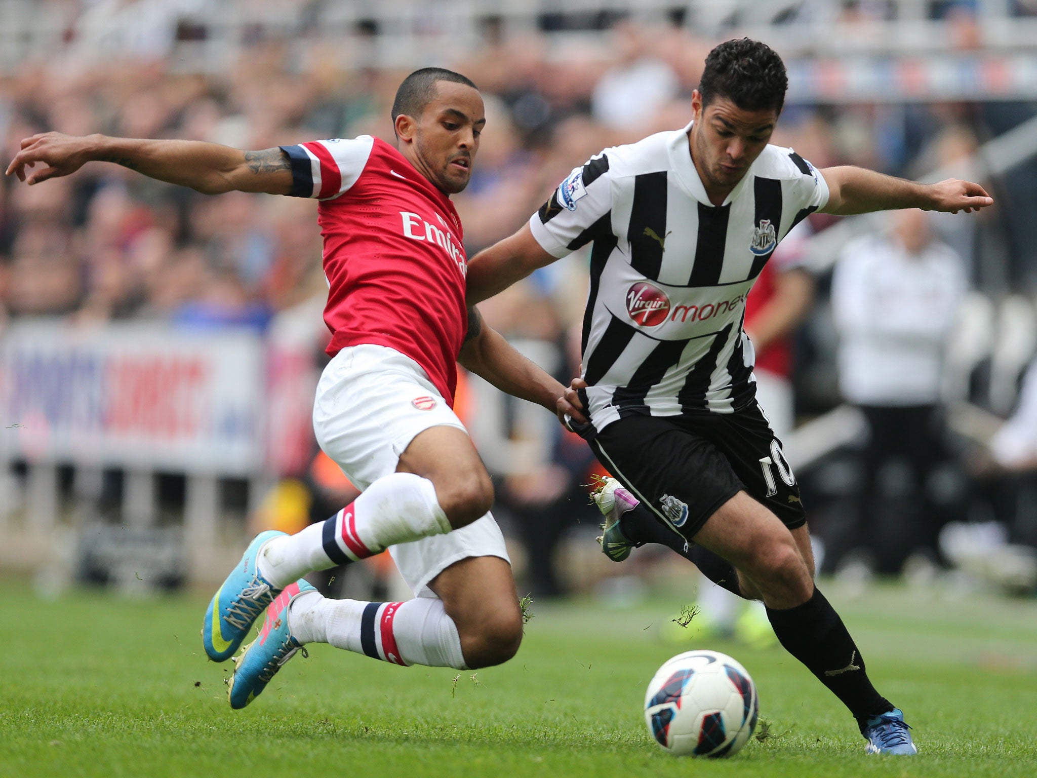 Hatem Ben Arfa (right) has impressed at Newcastle despite injury