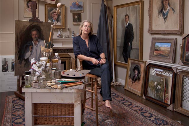By royal appointment: Nicky Philipps in her small but perfectly-formed Kensington studio