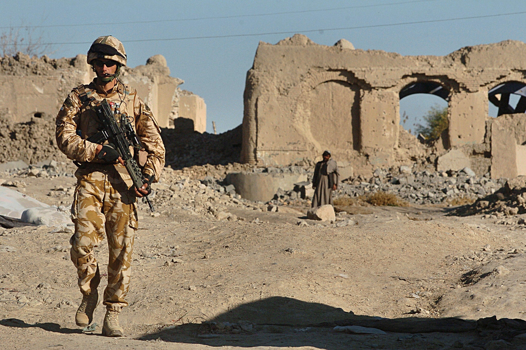 Human cost of war: A British soldier on patrol in Helmand province