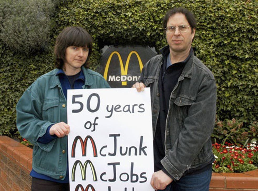 The 10-year "McLibel" trial that pitted McDonald's against two activists, Helen Steel and David Morris (pictured), who published a pamphlet critical of the chain, was the longest legal case in UK history.