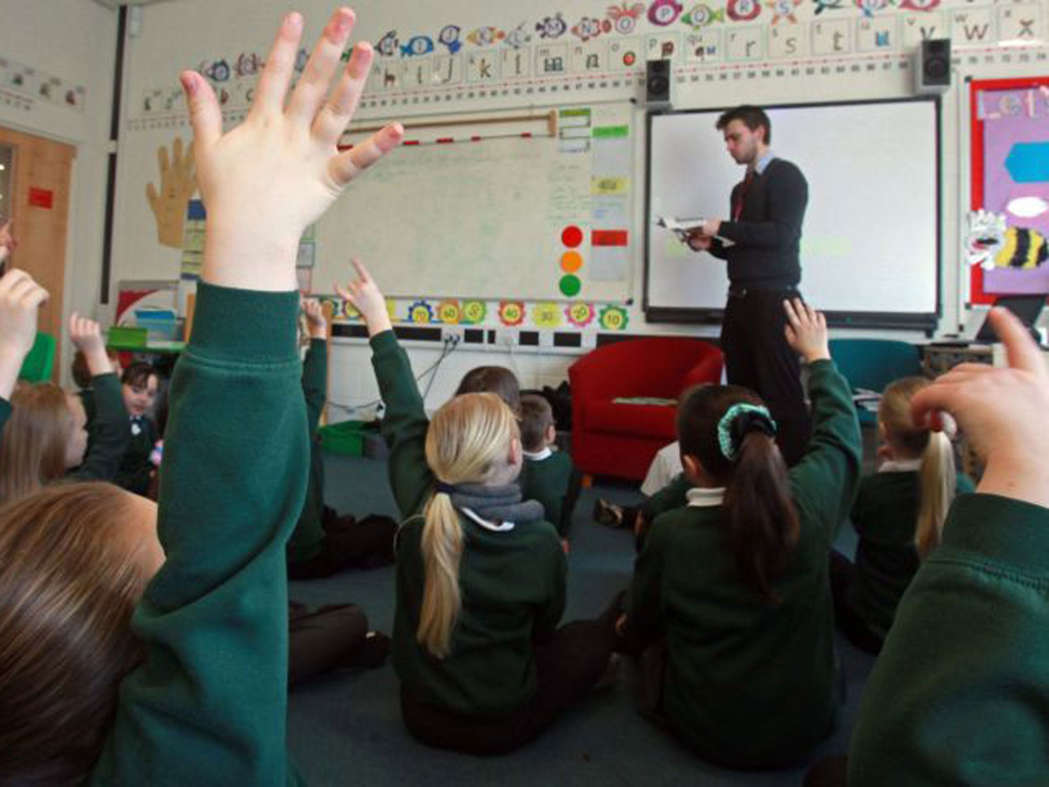 The number of five- to seven-year-olds taught in classes of more than 30 pupils has risen by 50 per cent in the past year