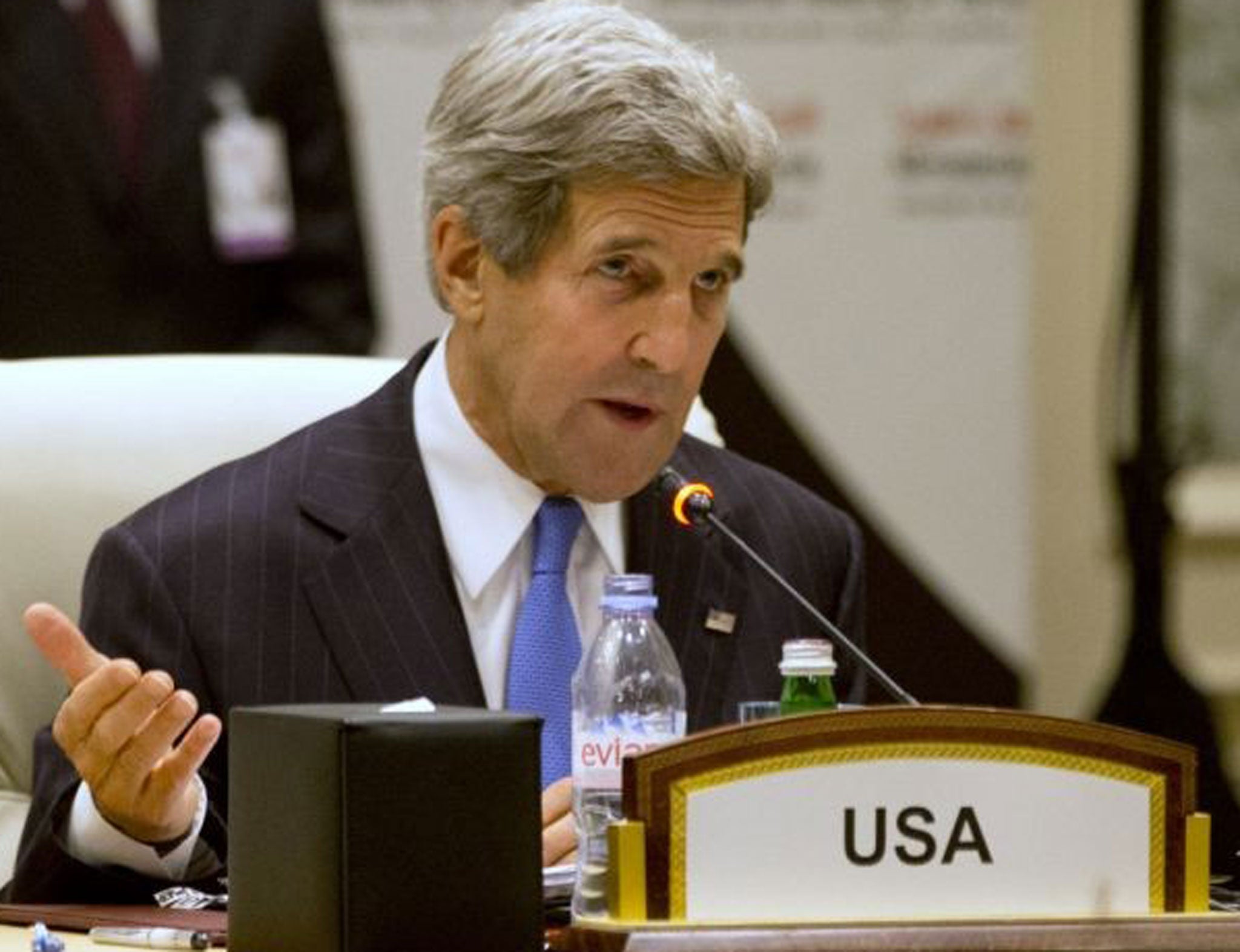 John Kerry was among foreign ministers meeting in Doha