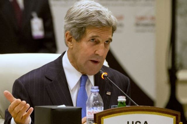 John Kerry was among foreign ministers meeting in Doha
