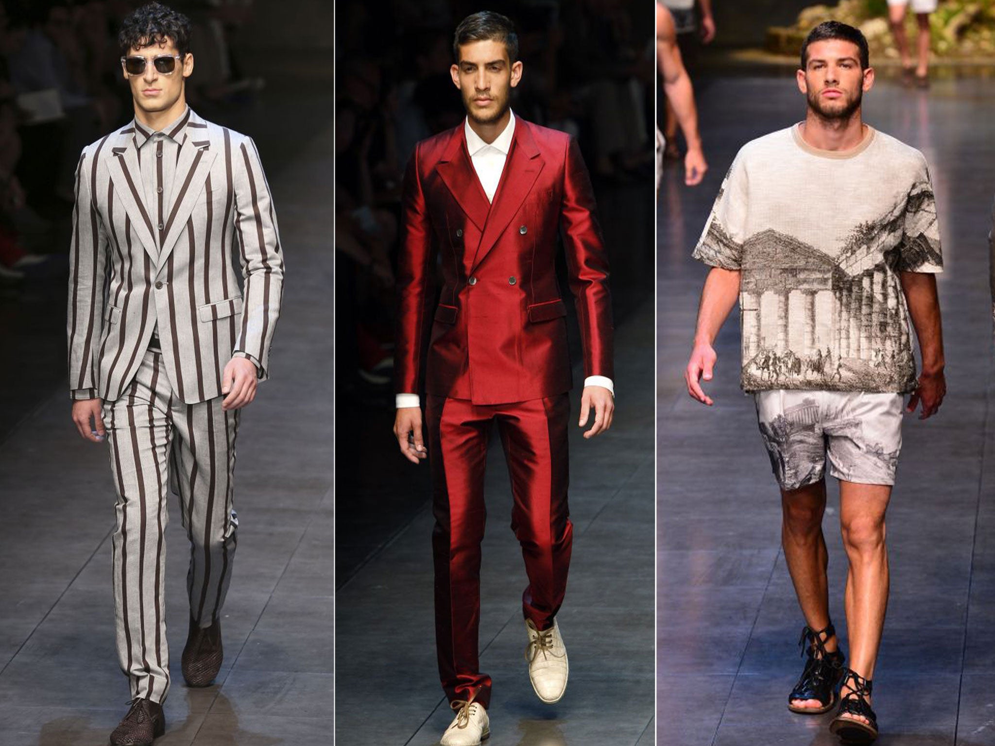 Dolce and Gabbana mined Sicilian mythology for inspiration. Plus, some eye-catching suits