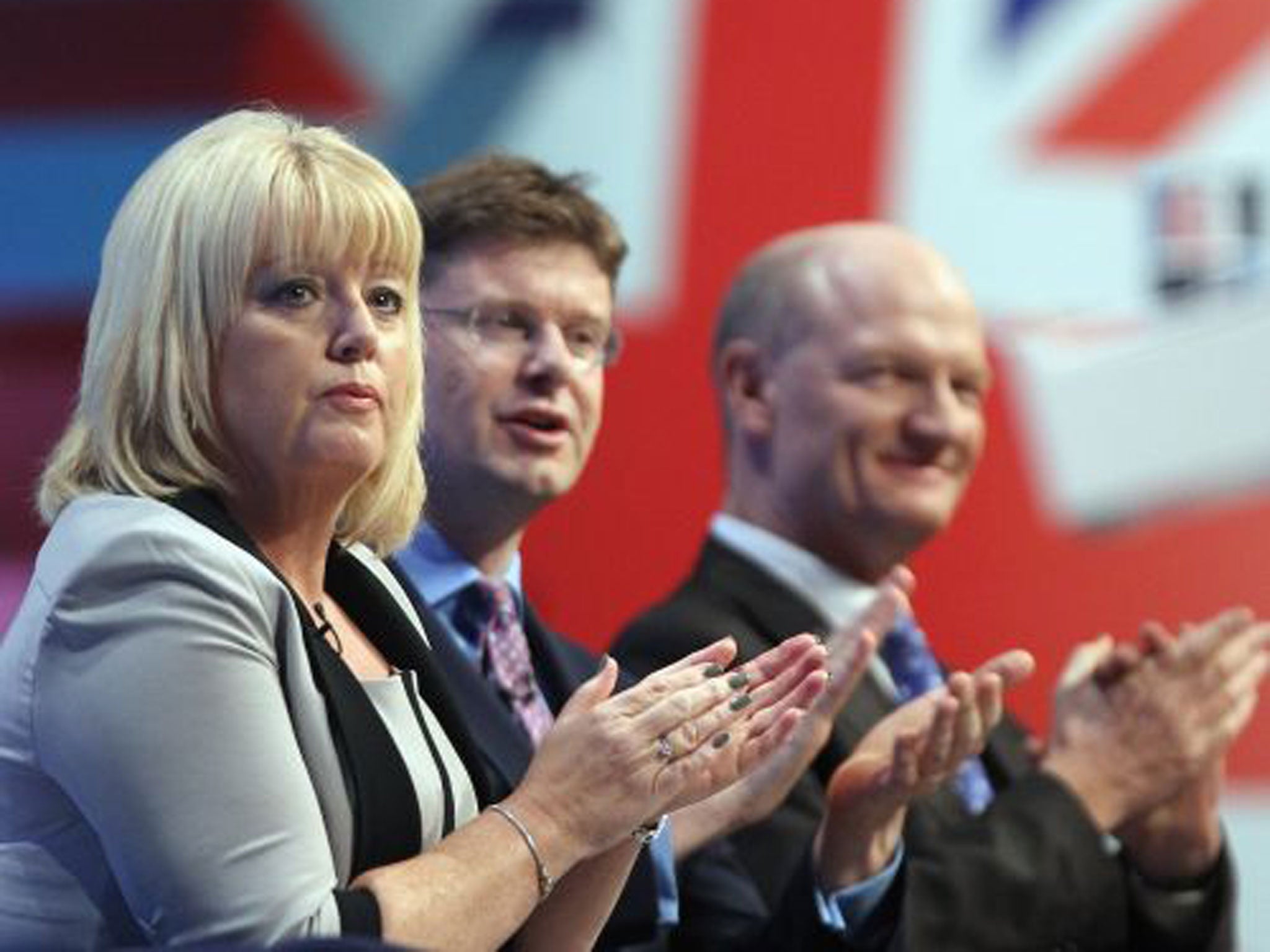 Baroness Helen Newlove, far left, at a Q&A session at the Conservative Party Conference in Manchester in 2011