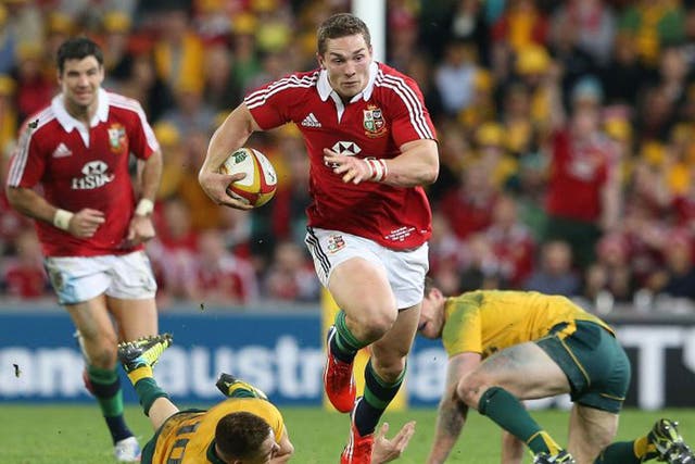 Australia’s Israel Folau and the Lions’ George North are similar in style  and intensity 