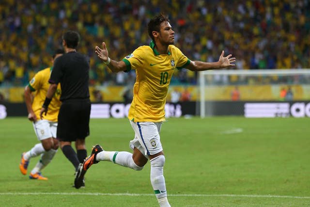 Neymar's wonder strike helped put Brazil on the road to victory