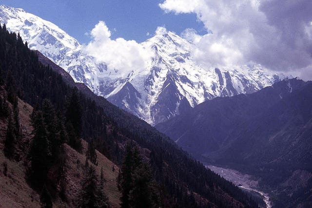 The Nanga Parbat mountains in northern Pakistan