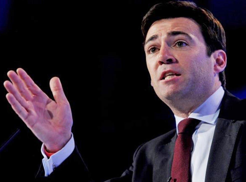 Andy Burnham denied pressuring the CQC to tone down criticism of a scandal-hit hospital 