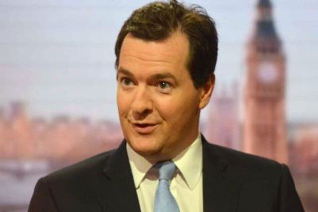 The Chancellor, George Osborne, on The Andrew Marr show