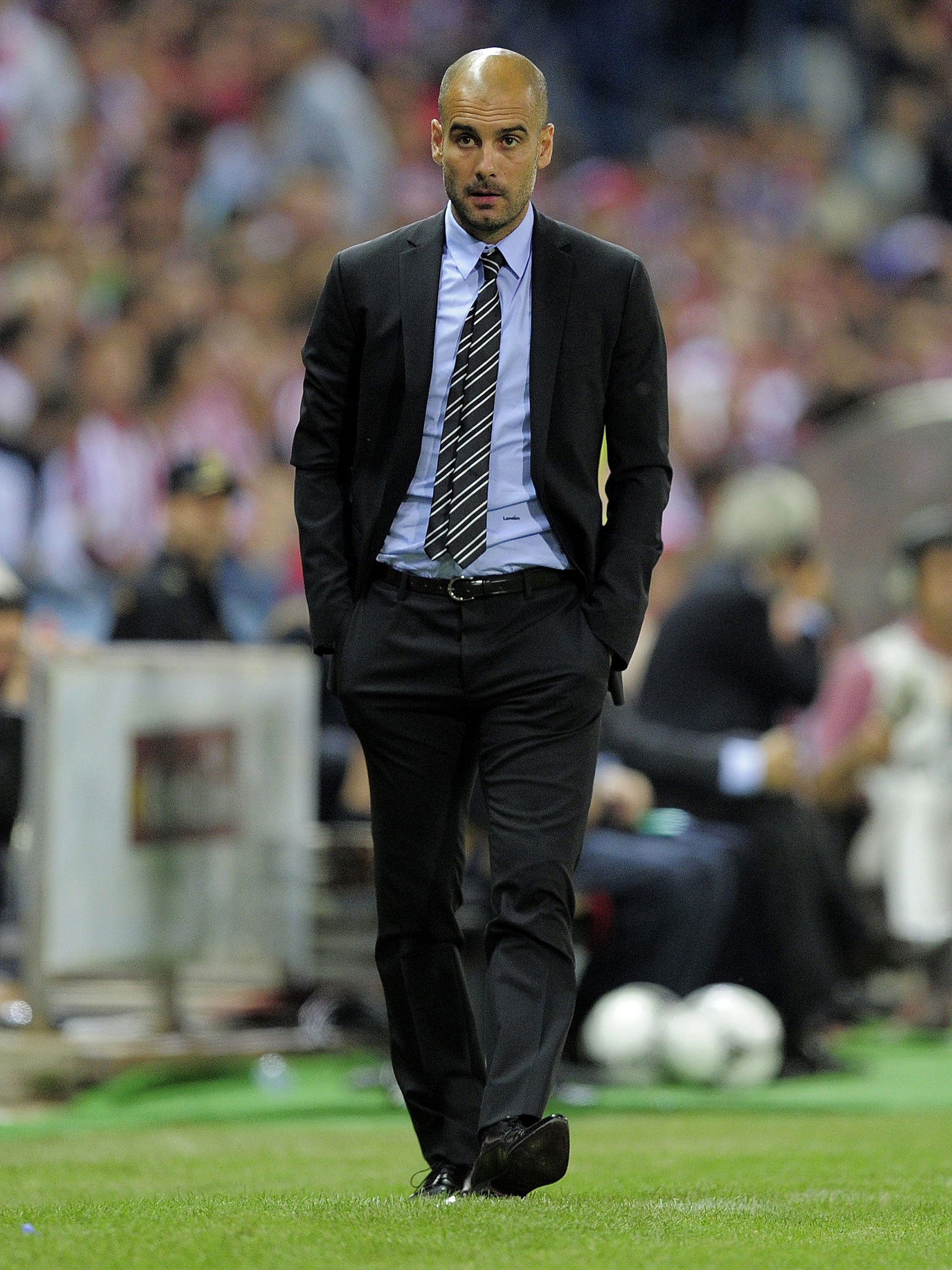 Josep Guardiola, the former Barcelona coach, is taking his entourage with him to Bayern