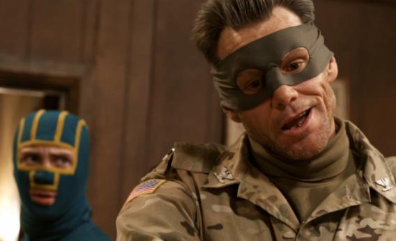 Jim Carrey as Colonel Stars and Stripes in Kick-Ass 2